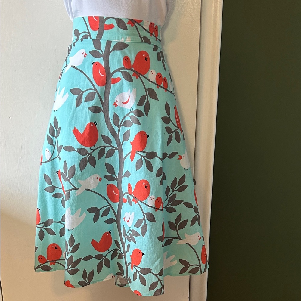 Heartbreaker - Bird A-Line Skirt
